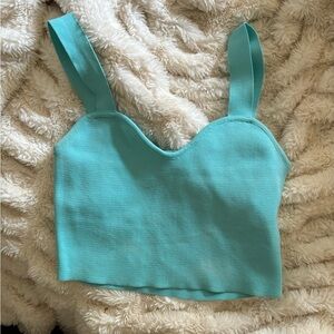Turquoise Crop Top- Size S
